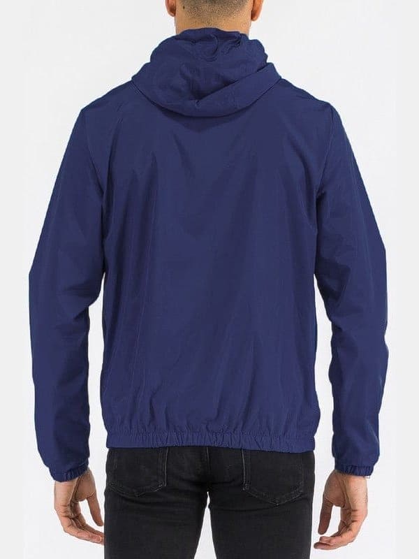 SOLID HOODED LIGHTWEIGHT WINDBREAKER JACKET - LEGDAY EVERYDAY