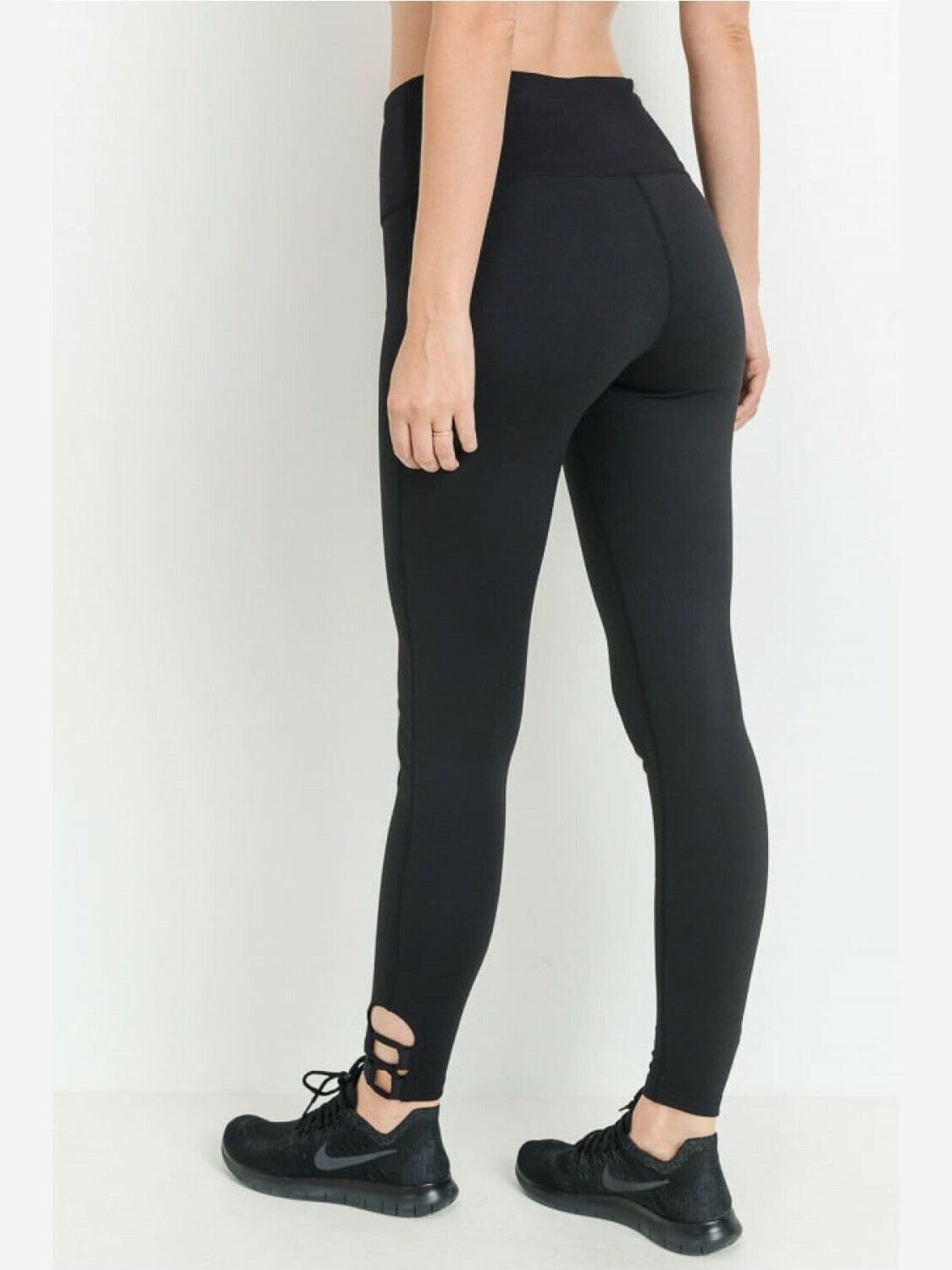 Strap Calf Detail Leggings - BKFJNY