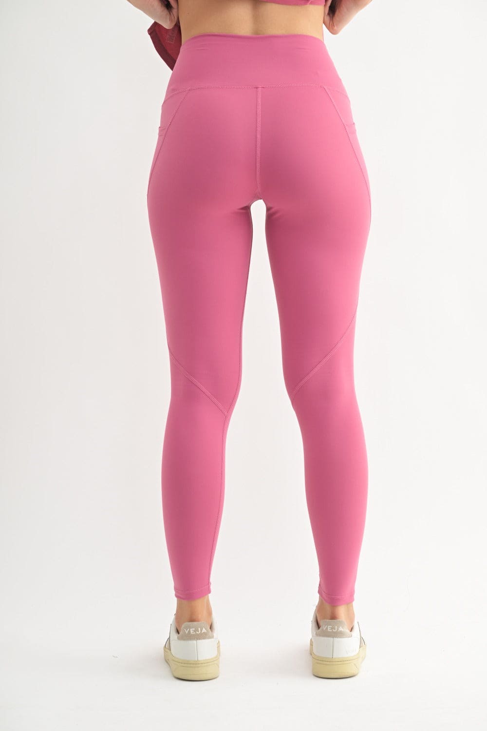 Tapered Band Essential Solid Highwaist Leggings - LEGDAY EVERYDAY