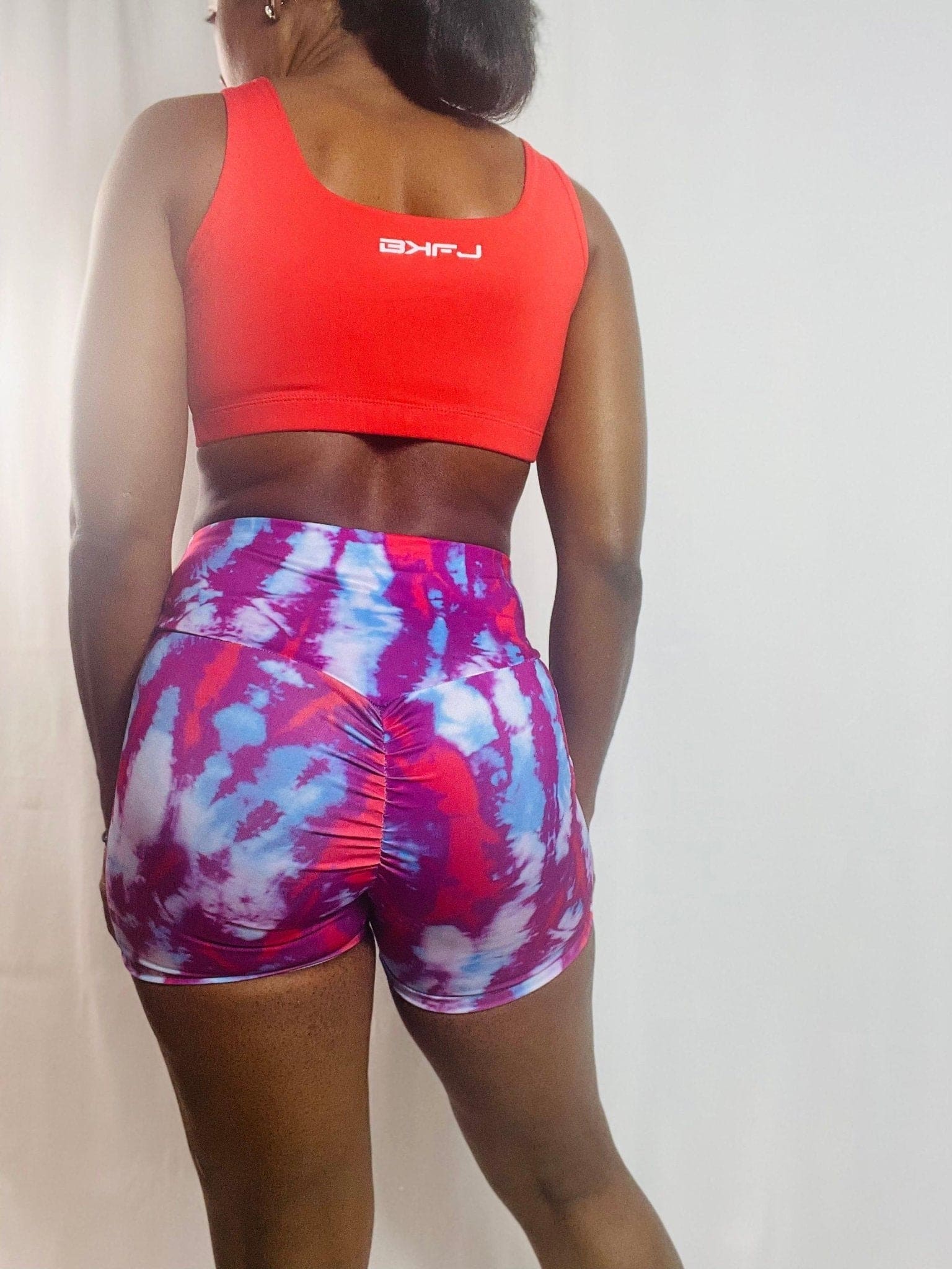 Tie - Dye Scrunch Butt Short Shorts - LEGDAY EVERYDAY