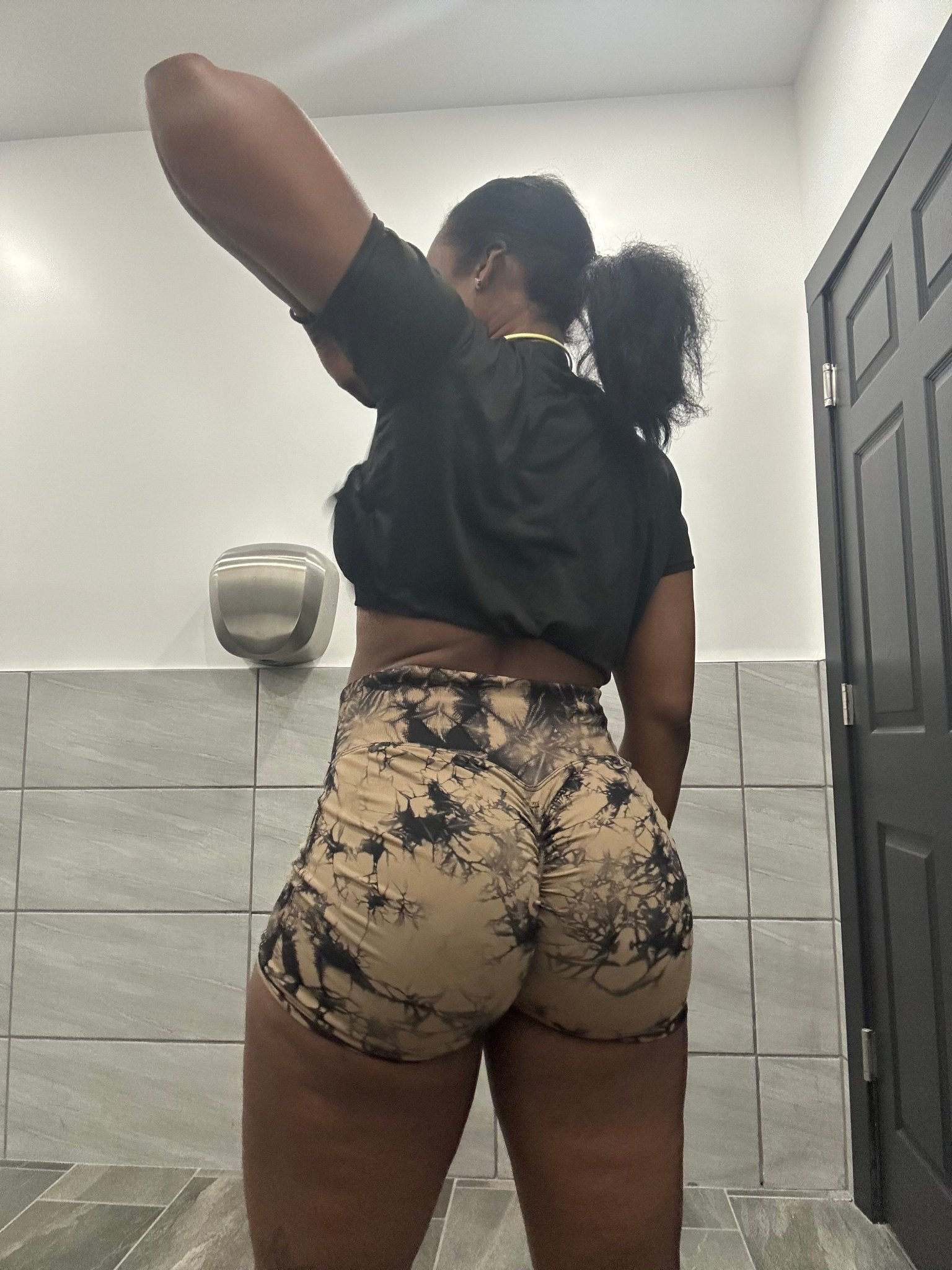 Tie Dye Scrunch Butt Shorts - LEGDAY EVERYDAY