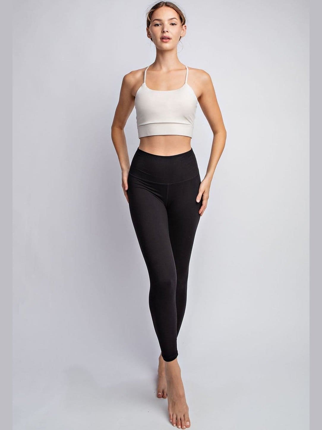 Two Lined Stitch Yoga Leggings - BKFJNY