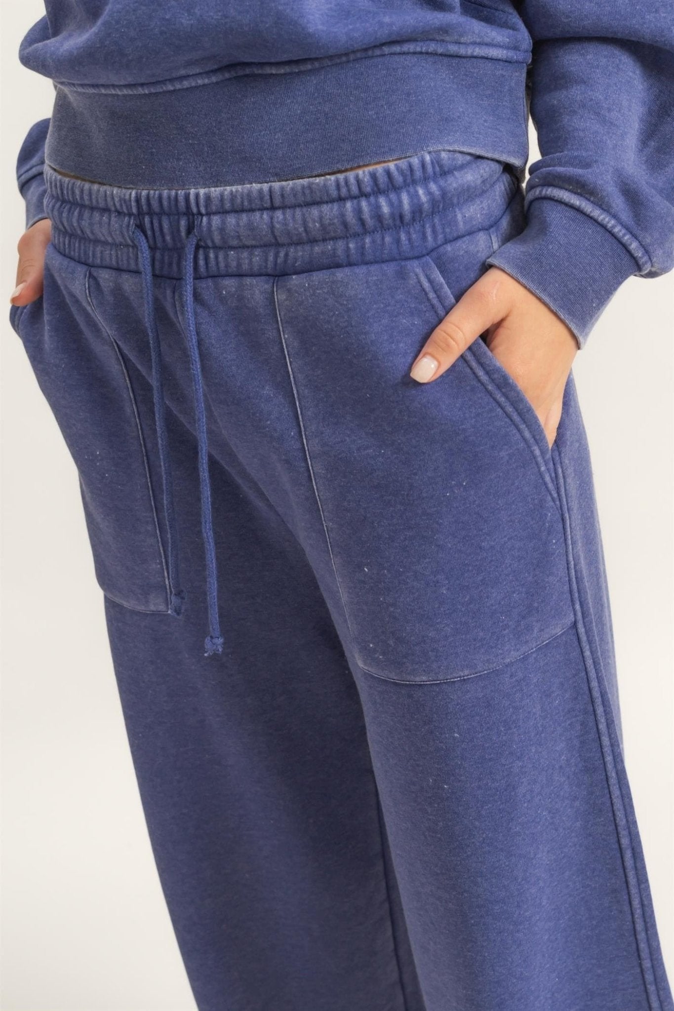 Wide Leg Drawstring Sweatpants - LEGDAY EVERYDAY