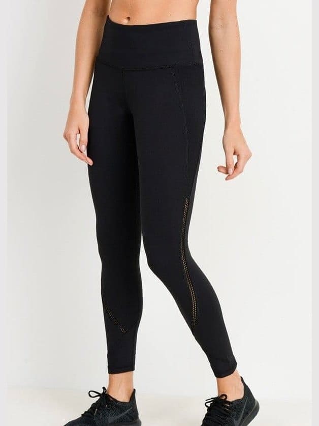 Wraparound Perforated Highwaist Leggings - LEGDAY EVERYDAY