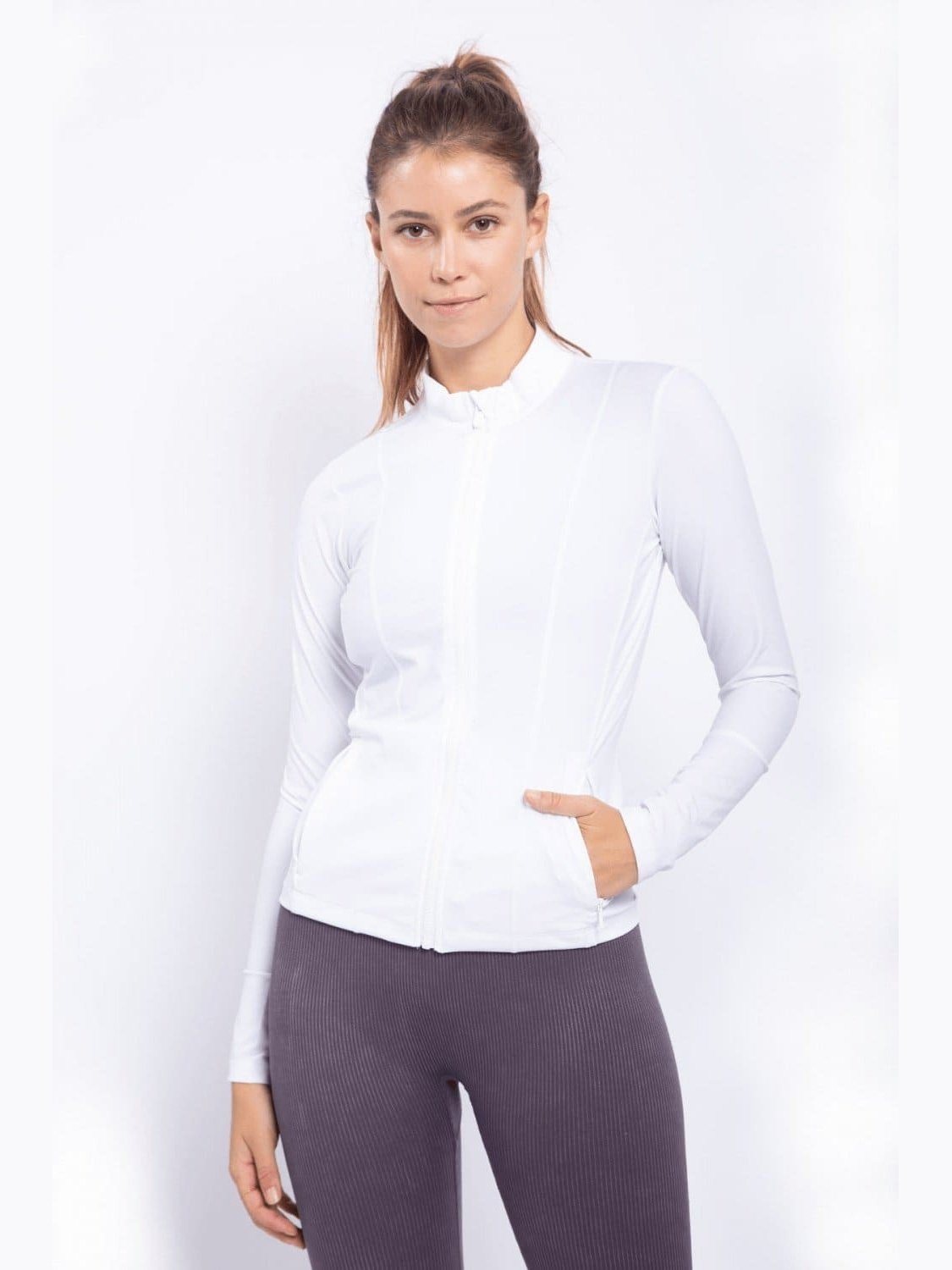 Active Slim Zip-Up Jacket - BKFJNY