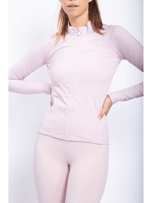 Active Slim Zip-Up Jacket - BKFJNY