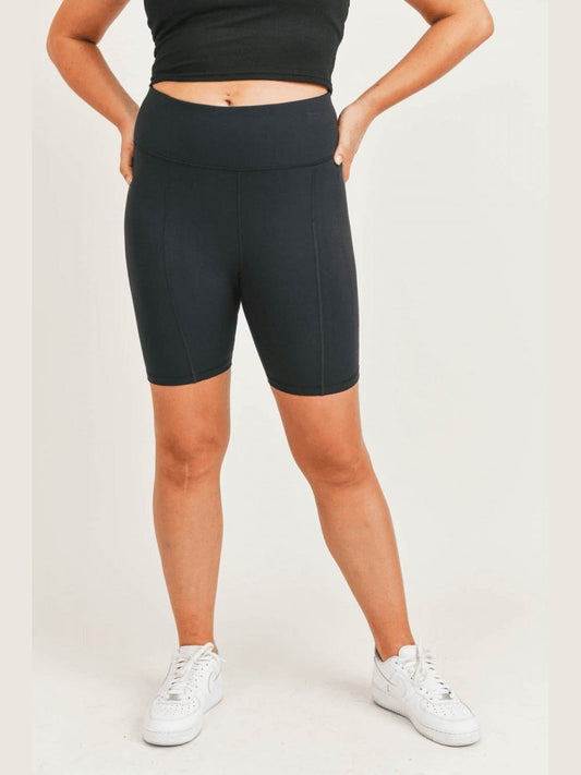 Back Pocket Sweetheart Highwaist Biker Shorts - BKFJNY