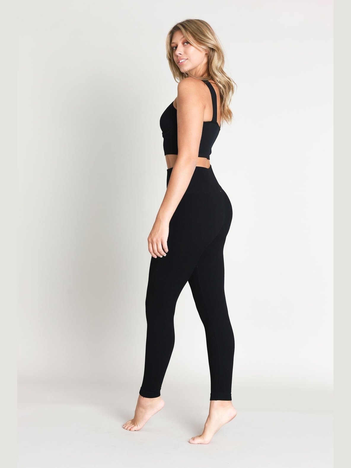 Criss Cross Front Leggings Set - BKFJNY