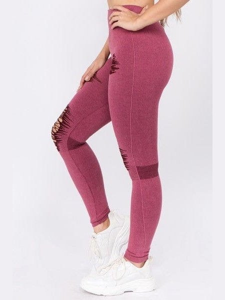 Damaged Highwaist Leggings - LEGDAY EVERYDAY