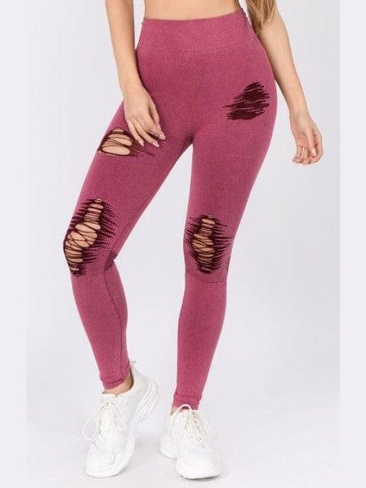 Damaged Highwaist Leggings - BKFJNY