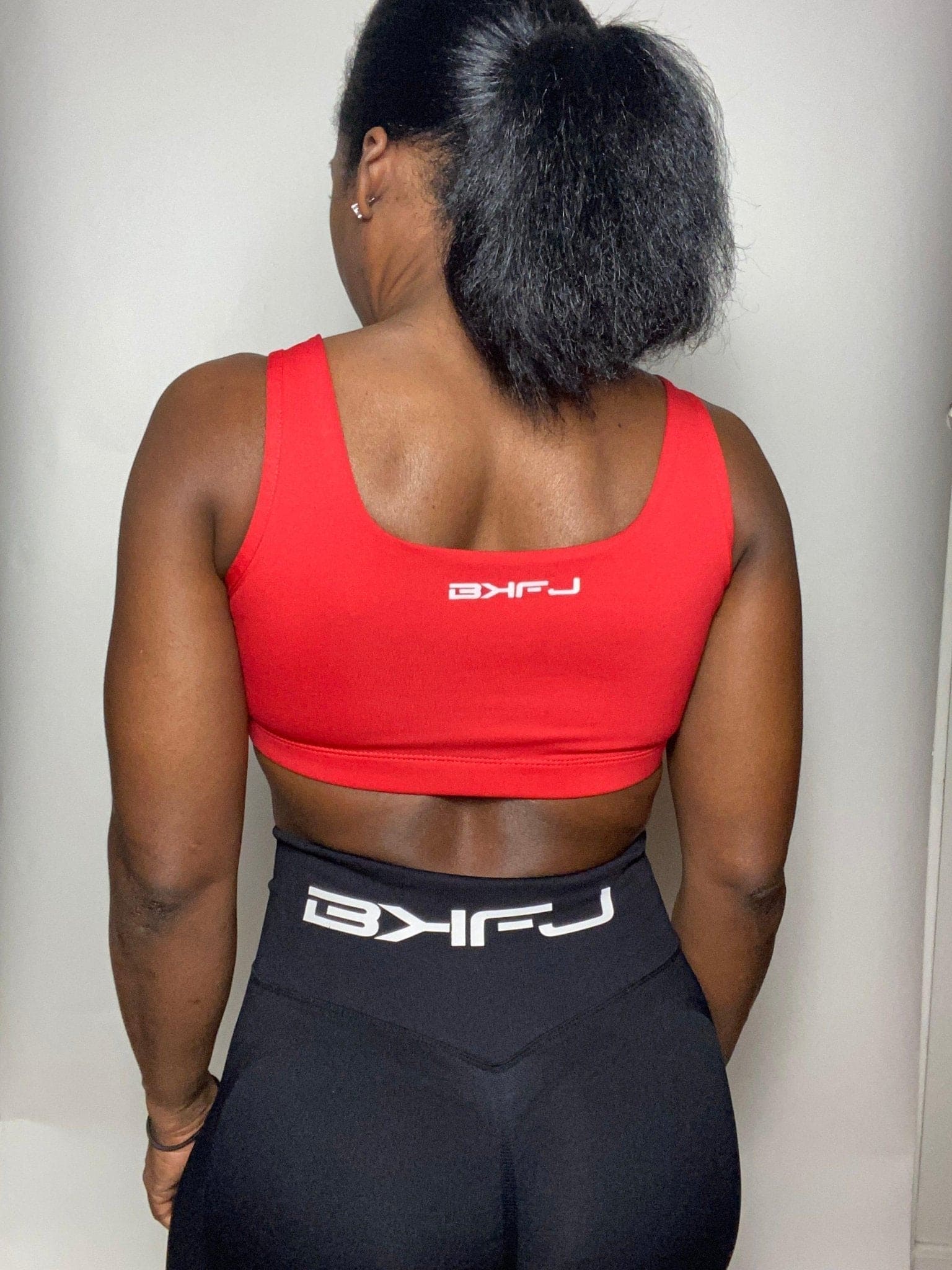 "Fire Red" Reversible Sports Bra - BKFJNY