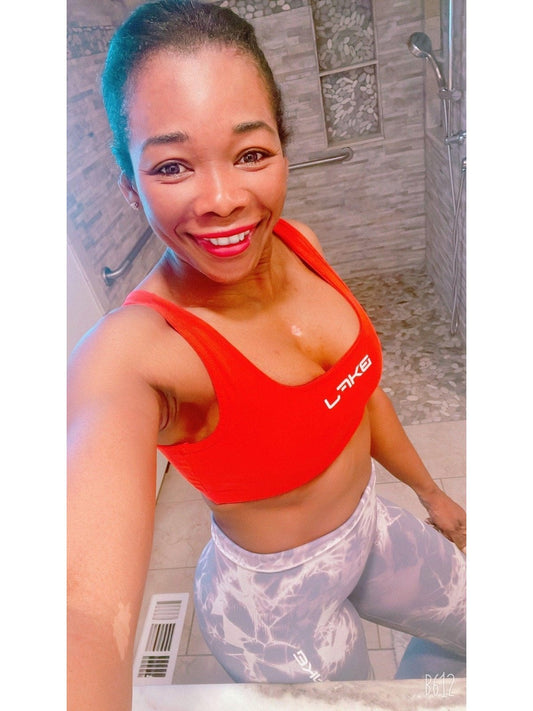 "Fire Red" Reversible Sports Bra - BKFJNY