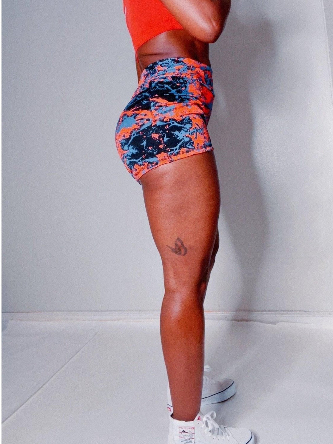 Graphic Print Shorts - LEGDAY EVERYDAY