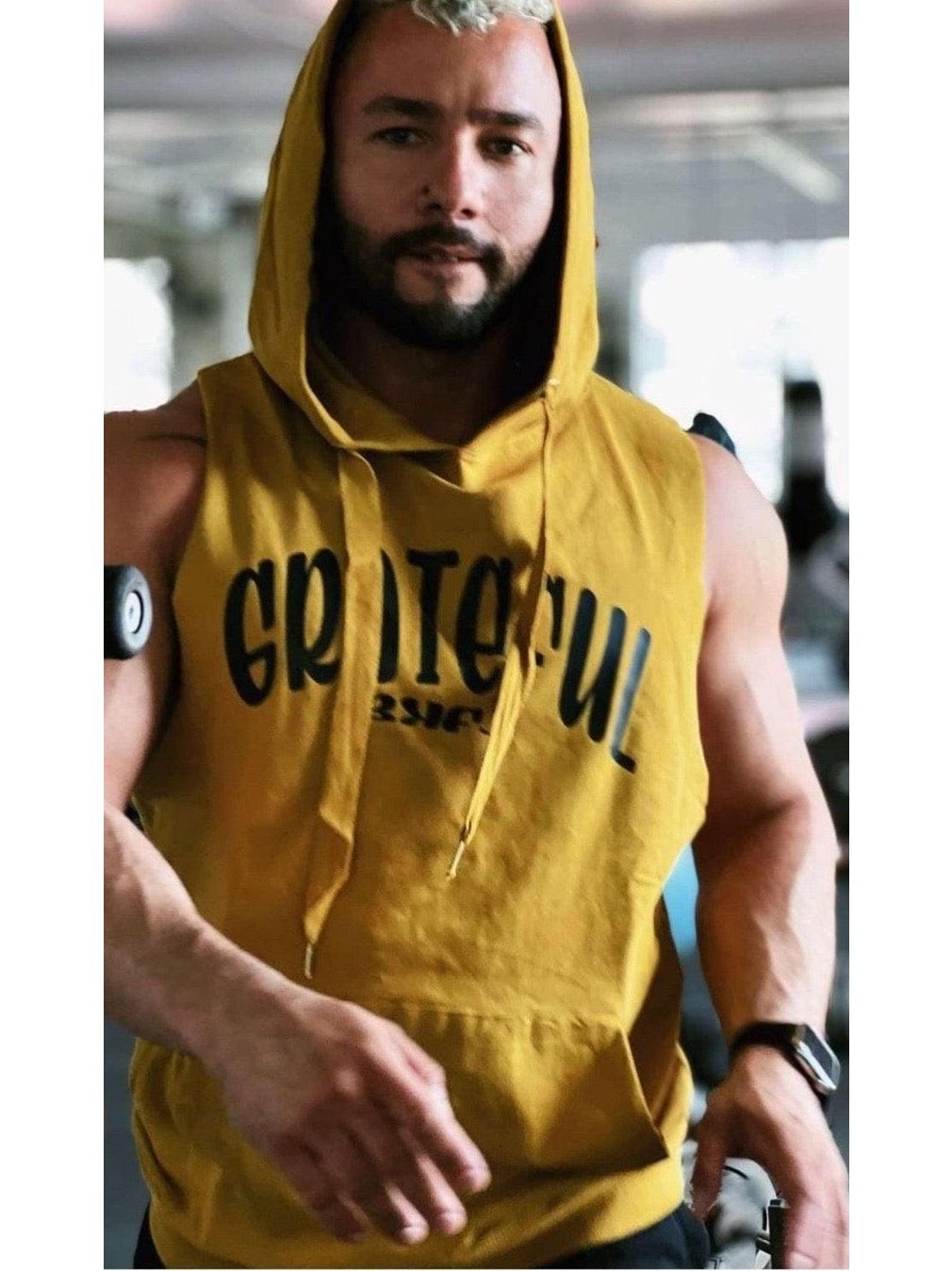 "Grateful BKFJ" Sleeveless Hoodie - BKFJNY