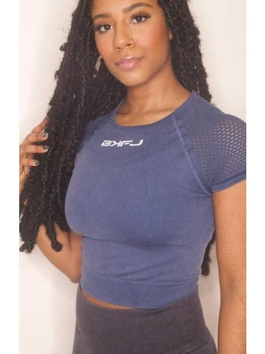 Mesh Short Sleeve Top - BKFJNY