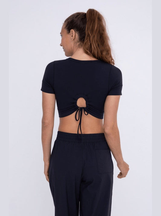 Peekaboo Back Crop Top - BKFJNY