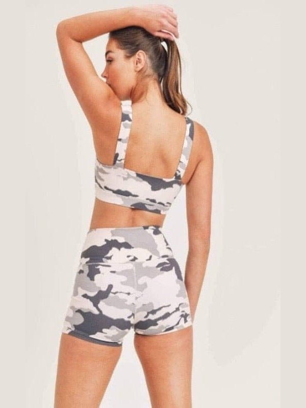 Pink Camo Highwaist Shorts - BKFJNY