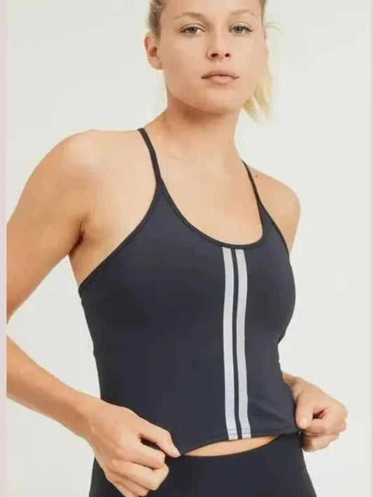Reflective Accent Cami Bra - BKFJNY