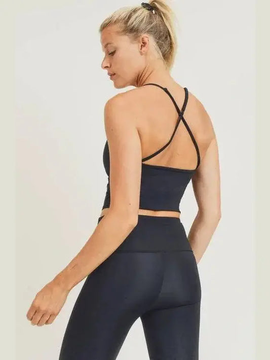 Reflective Accent Cami Bra - BKFJNY