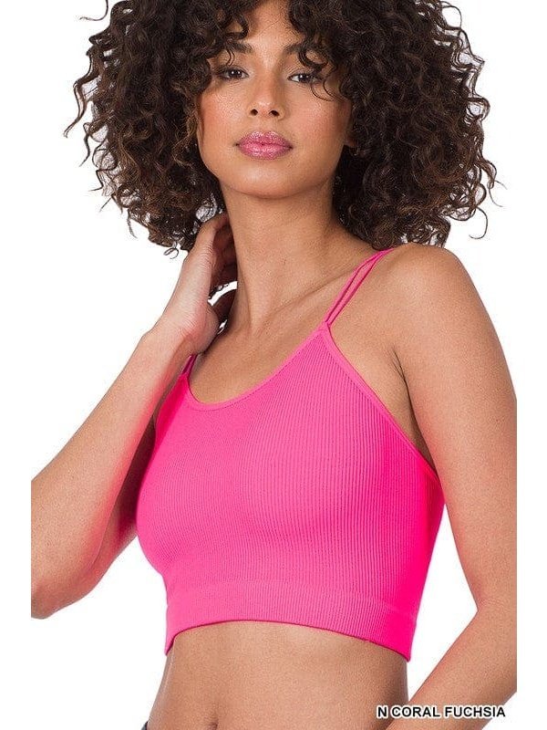 RIBBED SEAMLESS DOUBLE STRAP BRAMI - LEGDAY EVERYDAY