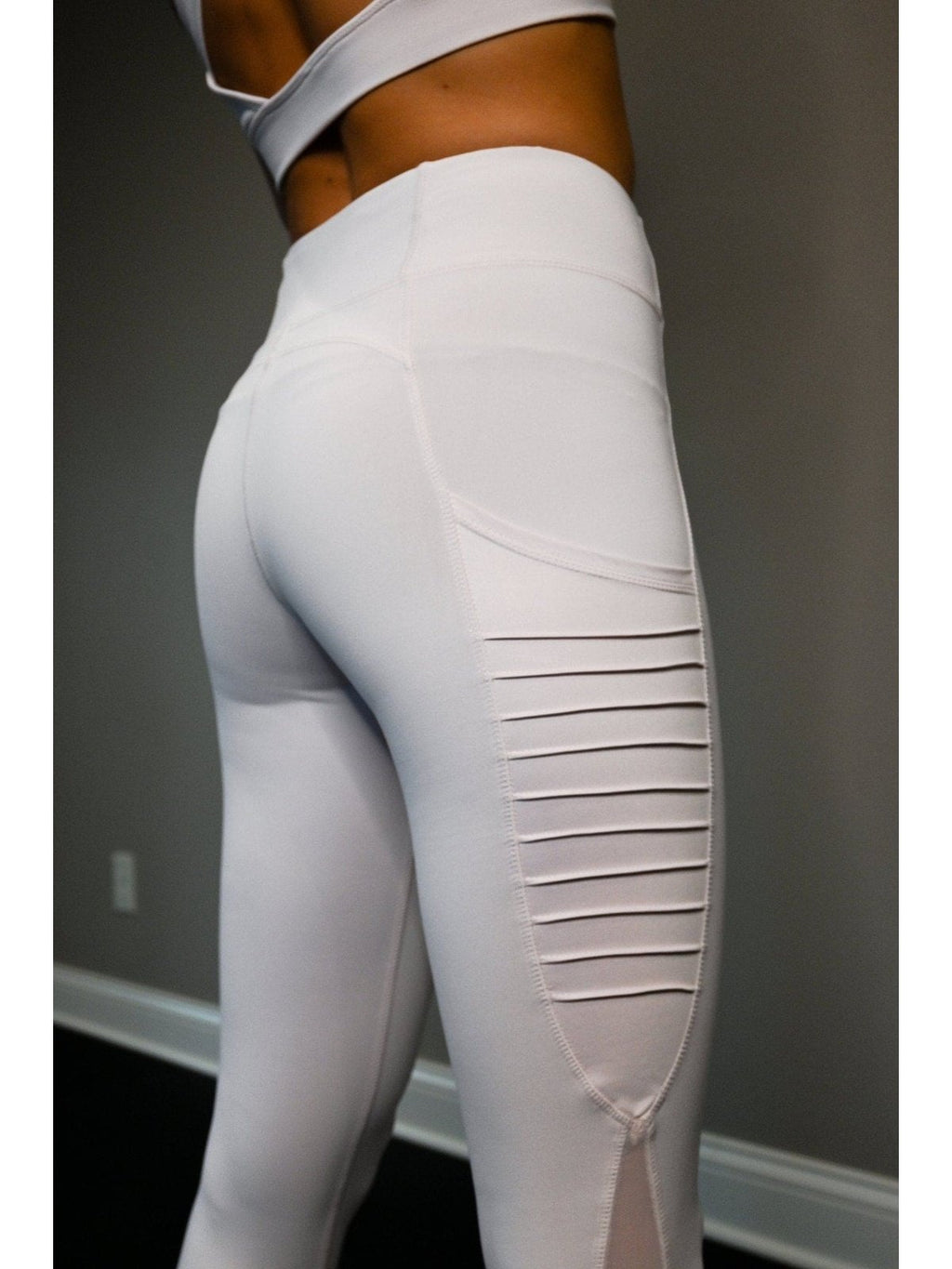 Ribbed Splice Mesh Pocket Leggings - LEGDAY EVERYDAY