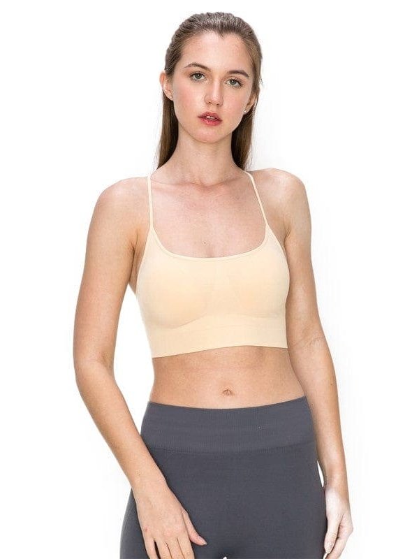 Seamless Padded Comfort Bra Cami - BKFJNY