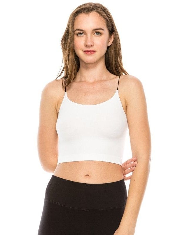 SKINNY STRAP CROP BRA CAMI - BKFJNY