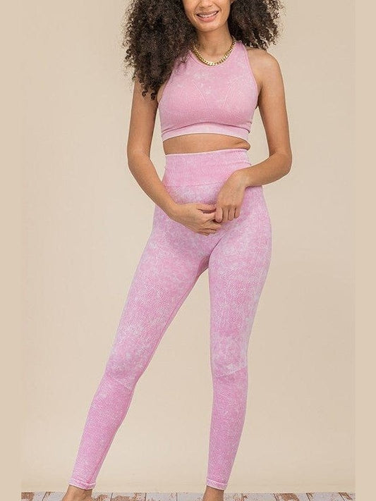 Solid Racerback Yoga Set - BKFJNY