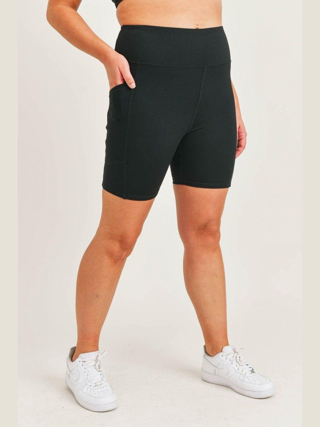 Tapered Band Essential Biker Shorts - BKFJNY