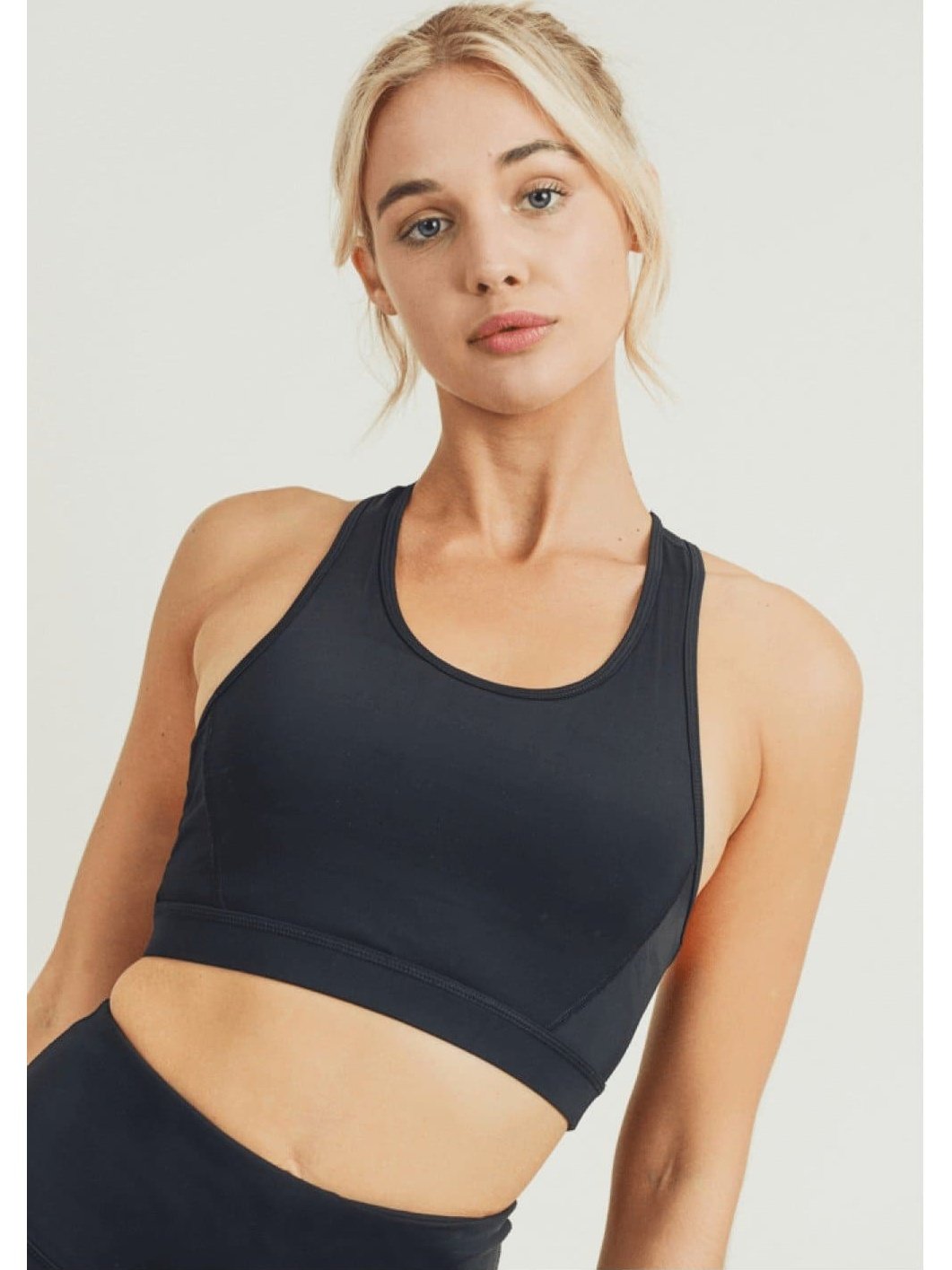 Twin Straps Racerback Sports Bra - BKFJNY