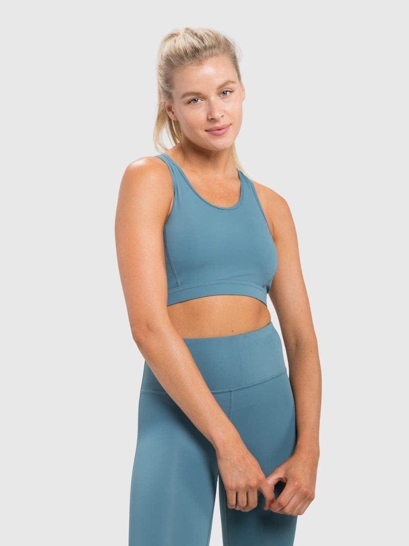 Twin Straps Racerback Sports Bra - BKFJNY