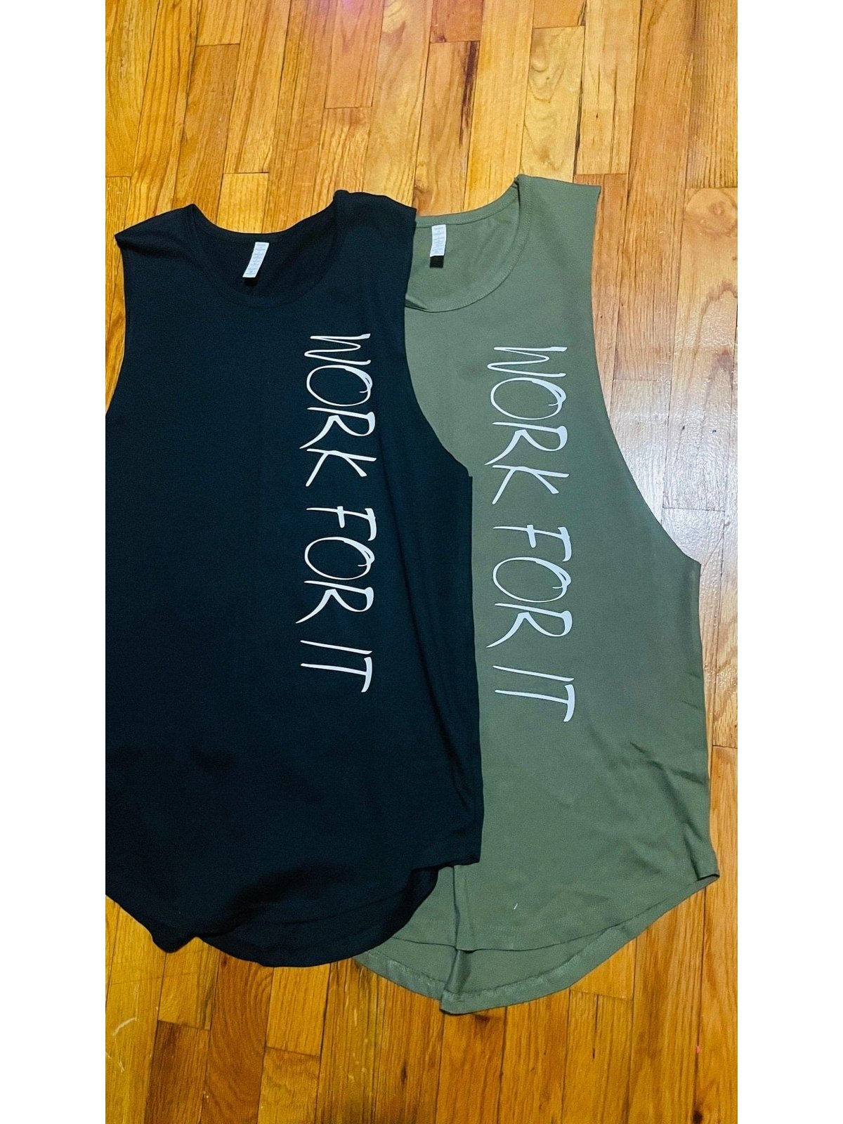 ‘Work for it’ Muscle Tank - BKFJNY